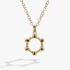 Friend Crystal Necklace Stainless Steel Gold | Alex and Ani