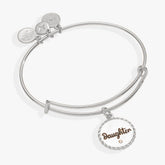 Daughter Charm Bangle Silver | Alex and Ani