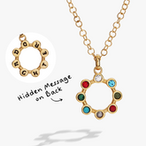 Daughter Crystal Necklace Stainless Steel Gold | Alex and Ani
