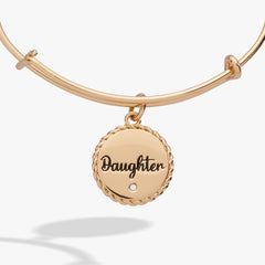 Daughter Charm Bangle Gold | Alex and Ani