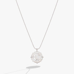 Capricorn Zodiac Double-Sided Charm Necklace Silver | Alex and Ani