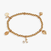 Fresh Orchard Charm Stretch Bracelet Gold | Alex and Ani