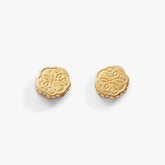 Path of Life Mini Stud Earrings Stainless Steel Gold | Alex and Ani