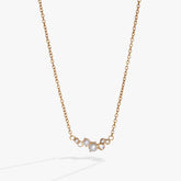 Pearl & Crystal Pendant Necklace Stainless Steel Gold | Alex and Ani
