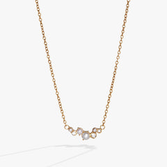 Pearl & Crystal Pendant Necklace Stainless Steel Gold | Alex and Ani
