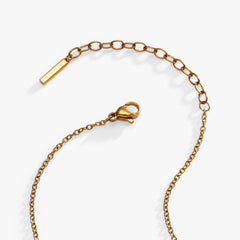 Pearl & Crystal Pendant Necklace Stainless Steel Gold | Alex and Ani
