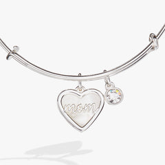 Mom Mother of Pearl Bangle Gold | Alex and Ani