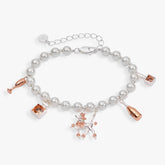 Posh Poodle Pearl Charm Bracelet Two Tone | Alex and Ani