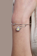 Watering Can Charm Bangle Silver | Alex and Ani