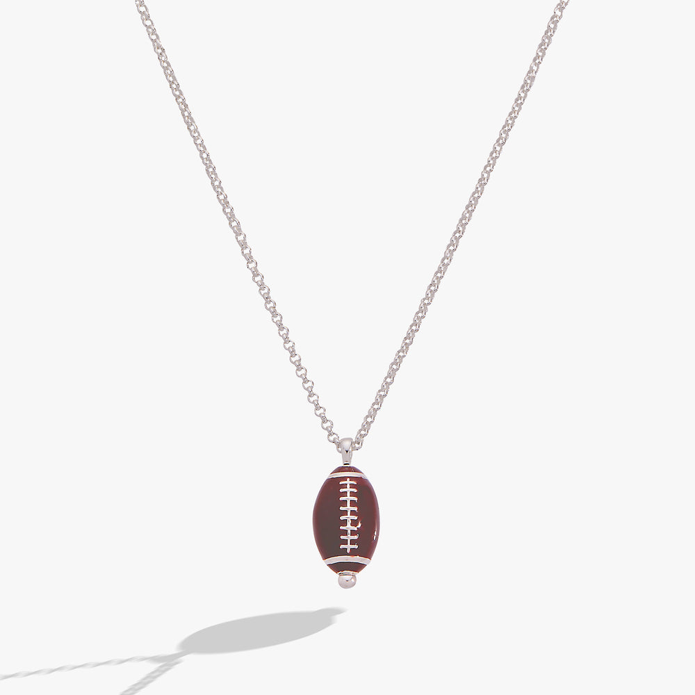 Football Spinner Pendant Silver | Alex and Ani