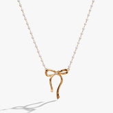 Pearl Coquette Necklace Gold | Alex and Ani