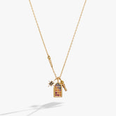 Harry Potter™ Hogwarts Great Hall Cluster Charm Necklace Gold | Alex and Ani