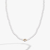 Crystal and Pearl Beaded Necklace Gold | Alex and Ani