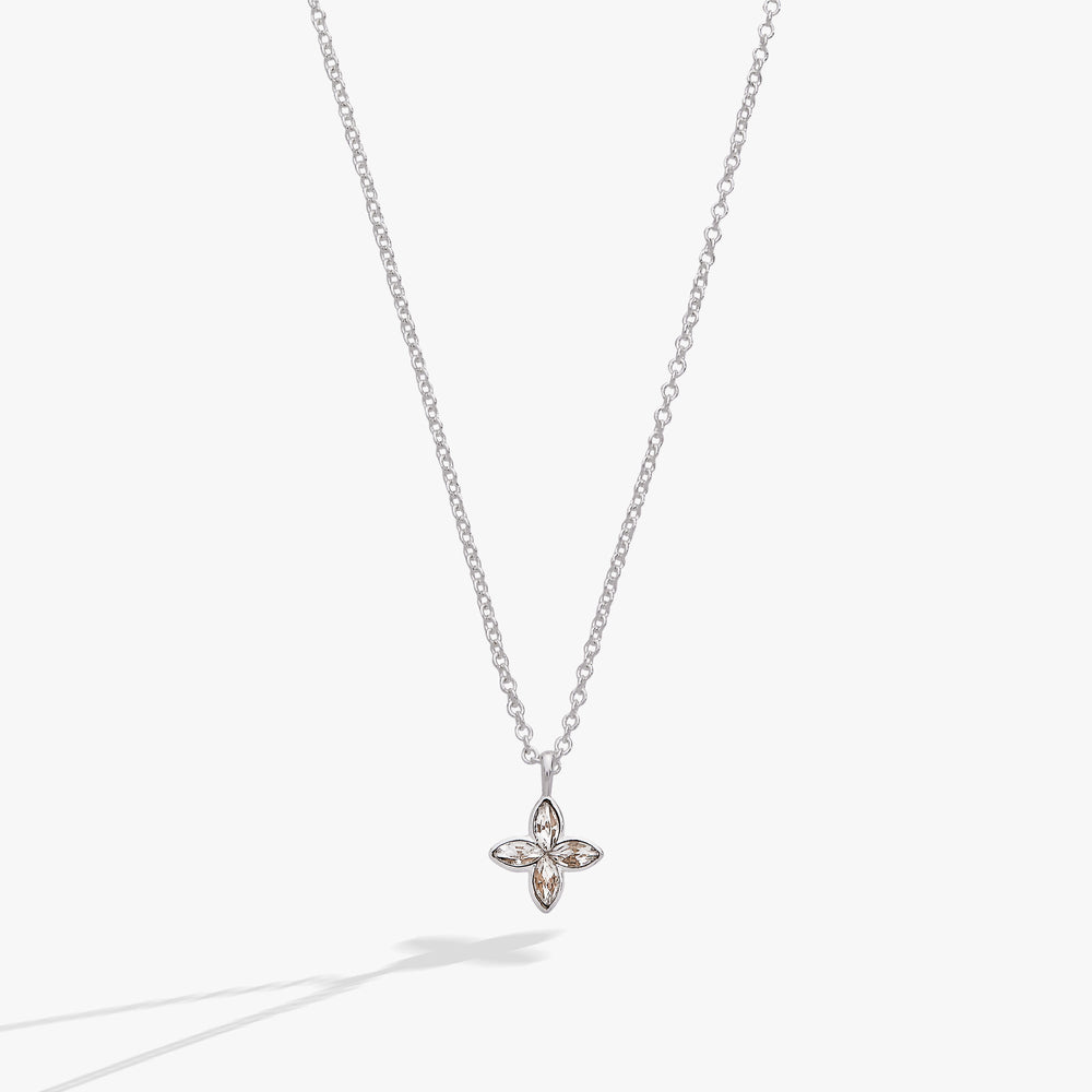 Crystal Logo Star Necklace Silver | Alex and Ani