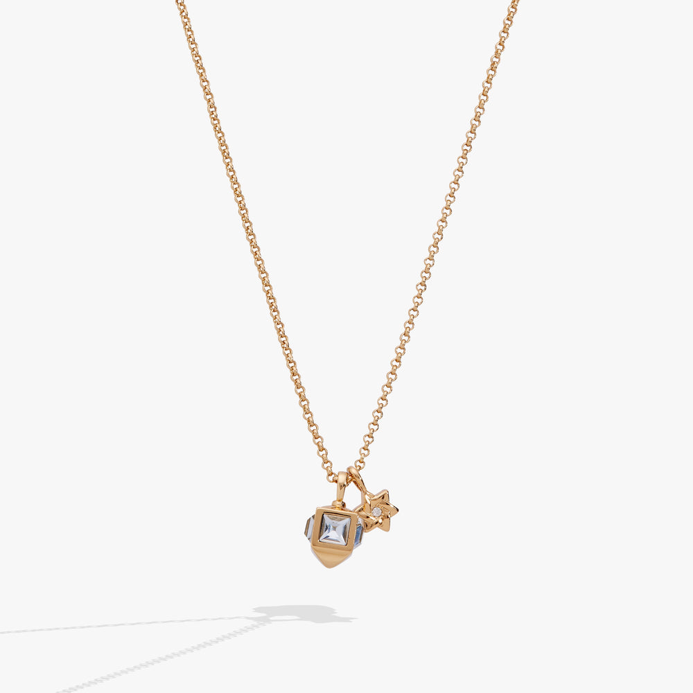 Hanukkah Duo Charm Necklace Gold | Alex and Ani