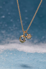 Hanukkah Duo Charm Necklace Gold | Alex and Ani