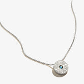 Evil Eye Crystal Charm Necklace - Alex and Ani Sterling Silver | Alex and Ani