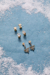 Hanukkah Stud Set Gold | Alex and Ani