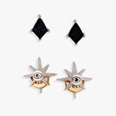 Moon Magic Celestial Earring set of 2 Two Tone | Alex and Ani