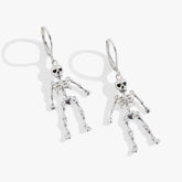 Skeleton Drop Earring Silver | Alex and Ani
