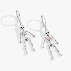 Skeleton Drop Earring Silver | Alex and Ani