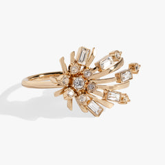 Festive Sparkle Statement Ring Gold | Alex and Ani