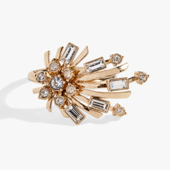 Festive Sparkle Statement Ring Gold | Alex and Ani