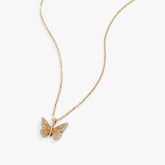 Butterfly + Crystal Necklace, Adjustable Sterling Silver | Alex and Ani