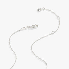 Butterfly + Crystal Necklace, Adjustable Sterling Silver | Alex and Ani