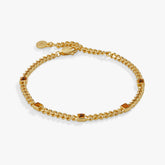 Topaz Curb Chain Bracelet, November Birthstone Silver | Alex and Ani