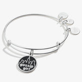 Gossip Girl Logo Charm Bangle - Alex and Ani Shiny Silver | Alex and Ani