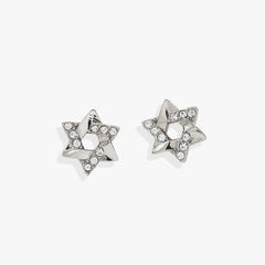 Star of David Mini Stud Earrings Stainless Steel Gold | Alex and Ani