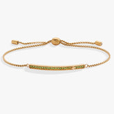 Birthstone Pave Bolo - August Stainless Steel Gold | Alex and Ani