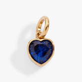 Protection' Heart Birthstone Charm-SEPTEMBER Stainless Steel Gold | Alex and Ani