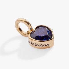 Protection' Heart Birthstone Charm-SEPTEMBER Stainless Steel Gold | Alex and Ani