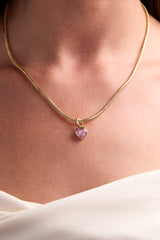 Serenity' Heart Birthstone Charm-OCTOBER Stainless Steel Gold | Alex and Ani