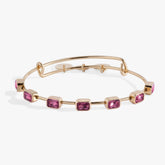 October Birthstone Emerald Cut Bangle Gold | Alex and Ani