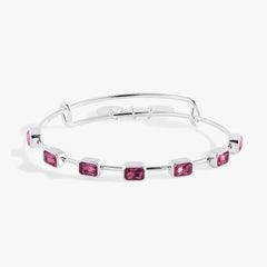 October Birthstone Emerald Cut Bangle Gold | Alex and Ani