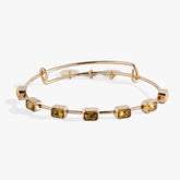 November Birthstone Emerald Cut Bangle Gold | Alex and Ani