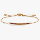 Birthstone Pave Bolo - February Stainless Steel Gold | Alex and Ani