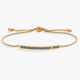 Birthstone Pave Bolo - March Stainless Steel Gold | Alex and Ani