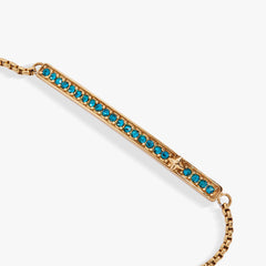 Birthstone Pave Bolo - December Stainless Steel Gold | Alex and Ani