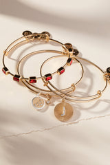 January Birthstone Emerald Cut Bangle Silver | Alex and Ani