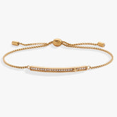 Birthstone Pave Bolo - April Stainless Steel Gold | Alex and Ani