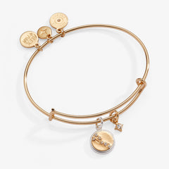 Taurus Zodiac Charm Bangle Two Tone | Alex and Ani