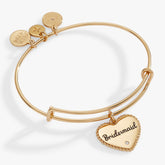 Bridesmaid Heart Bangle Gold | Alex and Ani