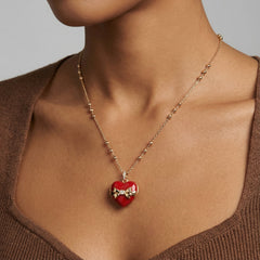 Box of Chocolate Locket Necklace Gold | Alex and Ani