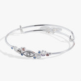 Evil Eye Inline Bangle Silver | Alex and Ani