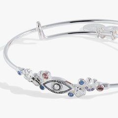 Evil Eye Inline Bangle Silver | Alex and Ani