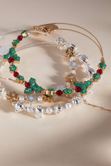 Holiday Star of David Beaded Bangle Shiny Gold | Alex and Ani